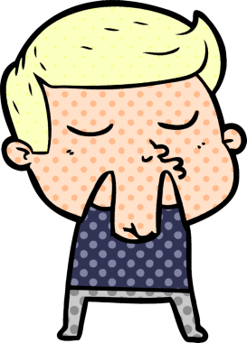 Bir insan tarafından çizilmiş karikatür mankeni adam.