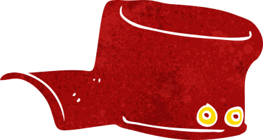 Bir insan tarafından çizilmiş çizgi film üniforması şapkası.