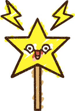 Bir insan tarafından çizilen sihirli değnek tebeşiri