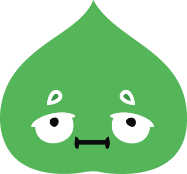 Bir insan tarafından çizilmiş dışavurumsal yaprağın düz renk retro karikatürü