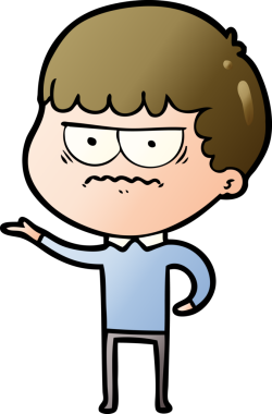 Bir insan tarafından çizilmiş rahatsız bir adam.