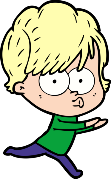 Bir insan tarafından çizilmiş karikatür kadın.