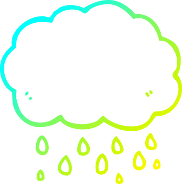 Bir insan tarafından çizilen karikatür bulutu çizimi.