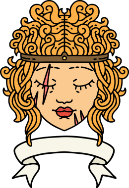 Retro Dövme Tarzı İnsan Barbar Karakteri