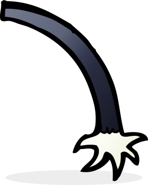 Bir insan tarafından çizilmiş bir canavar kolu.