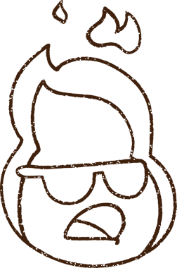 Bir insan tarafından çizilen Ateş Kömürü