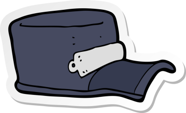 Bir insan tarafından çizilmiş bir çizgi film üniformasının etiketi.