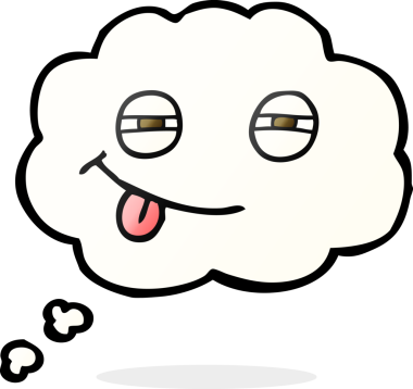 Serbest çizim düşünce balonu karikatürü Bir insan tarafından çizilmiş şüpheli gözler