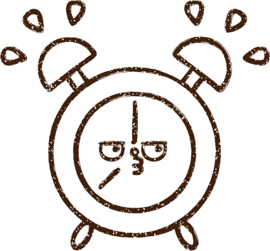 Bir insan tarafından çizilmiş Alarm Saati Kömürü Çizimi