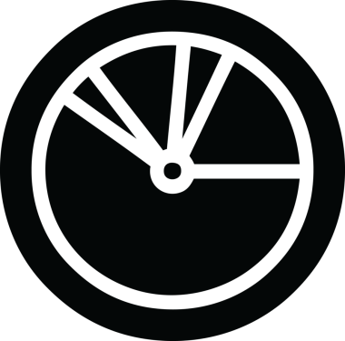 Bir insan tarafından çizilmiş pasta grafiği simgesi