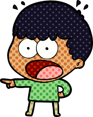 Bir insan tarafından çizilmiş bir karikatür.