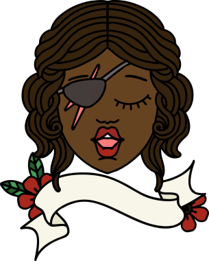 Retro Dövme Tarzı Bir insan tarafından çizilmiş insan düzenbaz karakter yüzü