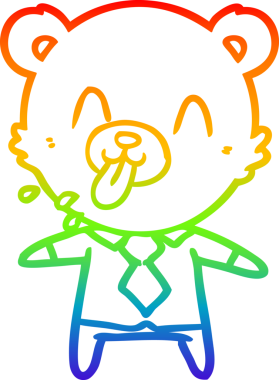 Bir insan tarafından çizilmiş kaba bir çizgi film patronunun çizimi.