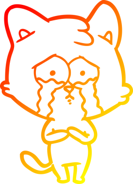 Bir insan tarafından çizilmiş, ağlayan bir karikatür çizimi.