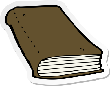 Bir insan tarafından çizilmiş bir çizgi roman çıkartması.