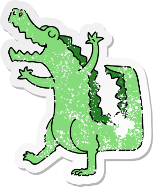 Bir insan tarafından çizilmiş garip bir el çiziminin sıkıntılı çıkartması.