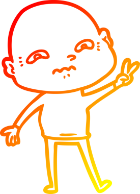 Bir insan tarafından çizilmiş karikatür çizimi.