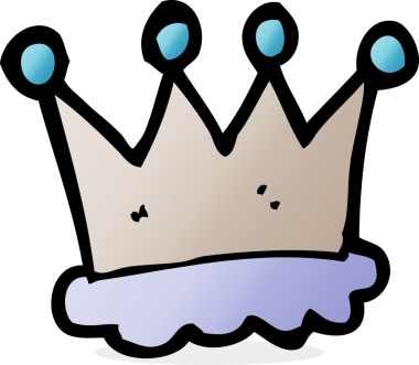 Bir insan tarafından çizilmiş karikatür taç sembolü