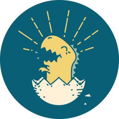 Bir insan tarafından çizilmiş, kuluçkaya yatmış bir dövmenin simgesi.