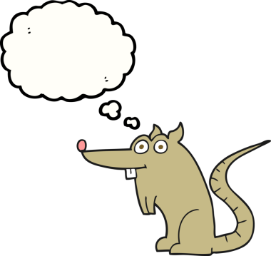 Bir insan tarafından çizilmiş serbest çizim baloncuk fare.