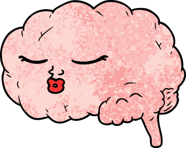 bir insan tarafından çizilmiş çizgi film beyni