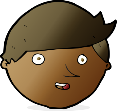 Bir insan tarafından çizilmiş mutlu bir yüz.