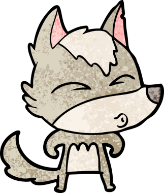 Bir insan tarafından çizilmiş bir kurt düdüğü.