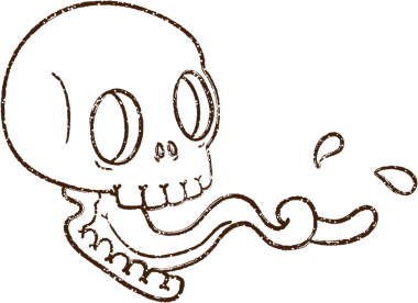 Ürkütücü Kafatası Kömürü Bir insan tarafından çizilmiş