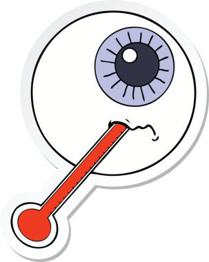 Bir insan tarafından çizilmiş bir karikatür etiketi.