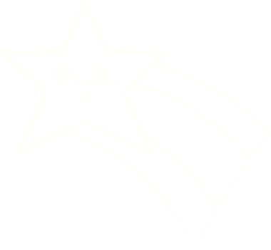 Bir insan tarafından çizilen Kayan Yıldız Tebeşiri