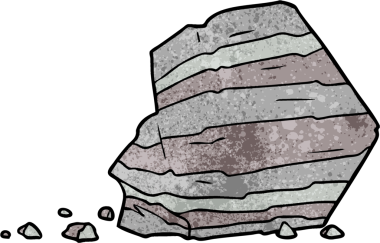 bir insan tarafından çizilmiş büyük kaya karikatürü