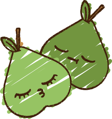 Bir insan tarafından çizilen Armut Tebeşiri