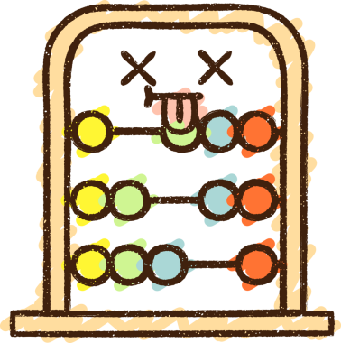 Bir insan tarafından çizilen Abaküs Tebeşiri