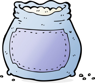 Bir insan tarafından çizilmiş un paketi.