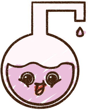 Bir insan tarafından çizilen köpüren Kimyasal Tebeşir Çizimi