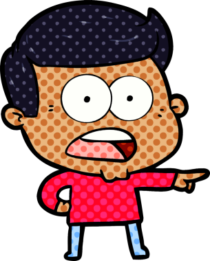 Bir insan tarafından çizilmiş bir karikatür.