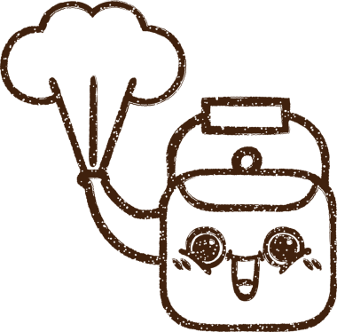 Bir insan tarafından çizilen Sıcak Çaydanlık Kömürü