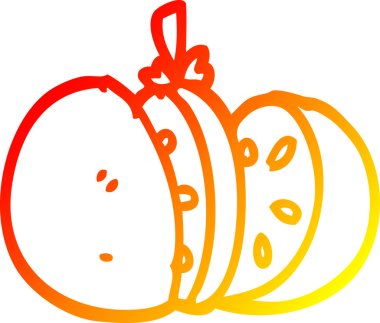 Bir insan tarafından çizilmiş bir karikatürün sıcak eğimli çizimi