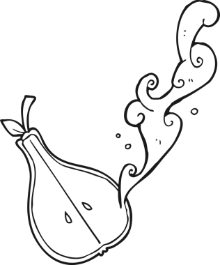 Bir insan tarafından çizilmiş yarı siyah beyaz karikatür.