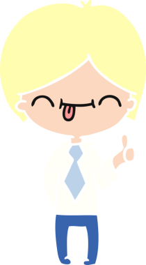 Bir insan tarafından çizilmiş el yazısıyla çizilmiş bir çocuk karikatürü.