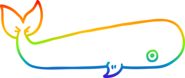 bir insan tarafından çizilmiş karikatür deniz balinası çizimi