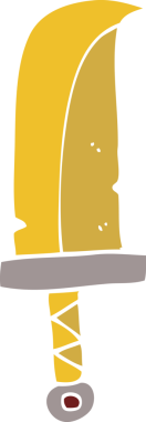 Bir insan tarafından çizilmiş karalama hançeri.