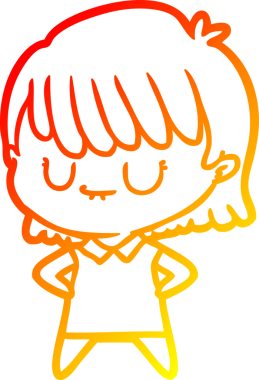 Bir insan tarafından çizilmiş bir karikatür kadın çizimi