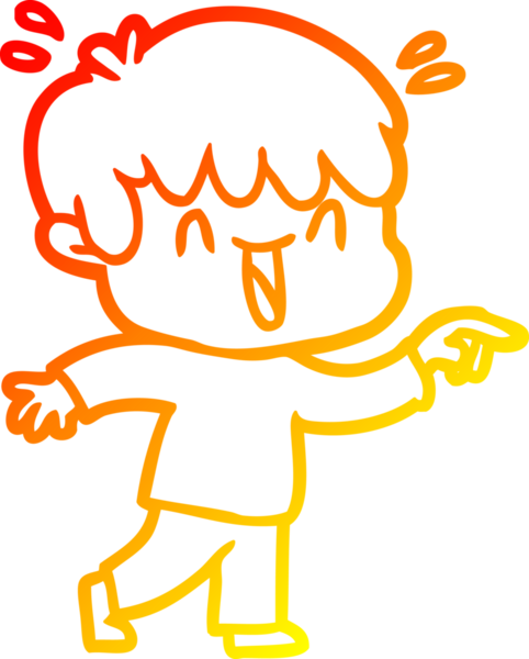 Bir insan tarafından çizilmiş gülen bir çizgi film karakteri çizimi