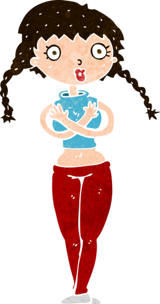 Bir insan tarafından çizilmiş, gücenmiş bir karikatür.