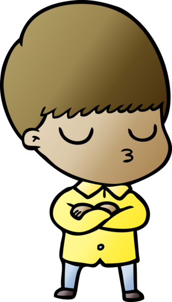 Bir insan tarafından çizilmiş sakin çocuk çizgi filmi.