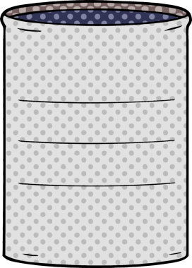 Bir insan tarafından çizilmiş karikatür yağı varili.