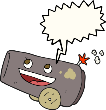 Bir insan tarafından çizilmiş serbest konuşma balonu karikatür topu