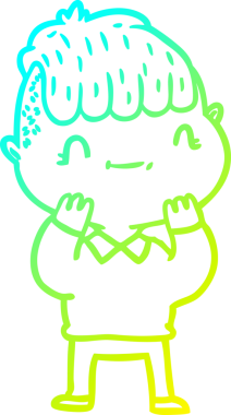 Bir insan tarafından çizilmiş soğuk hava çizgisi.