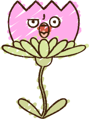 Bir insan tarafından çizilen çiçek tebeşiri